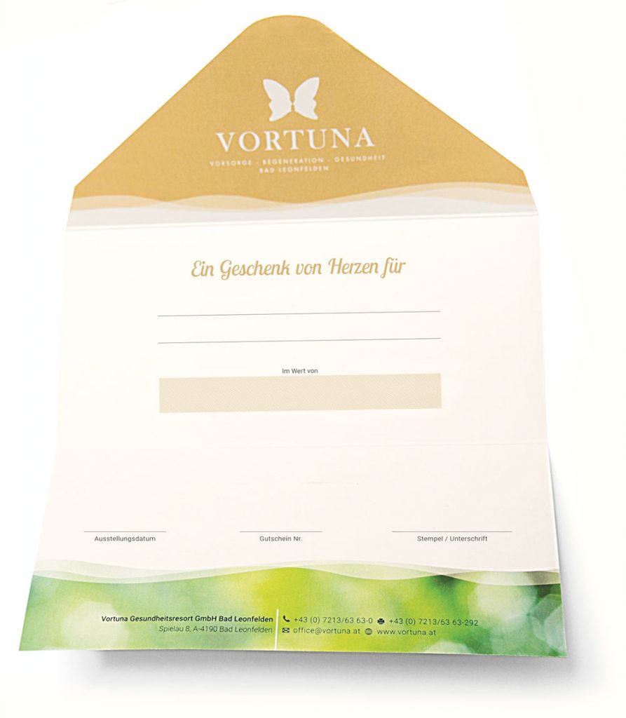 Gesundheits Gutschein für das Vortuna Gesundheitsresort schenken
