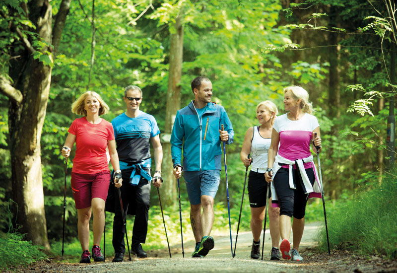 Nordic-walken im Moorwald - Vortuna Gesundheitsresort Bad Leonfelden